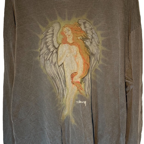 スケートボード Venus Long T-shirt Old Stussy Buy Stussy Venus Pigment Dyed Long-Sleeve Tee 'Green
